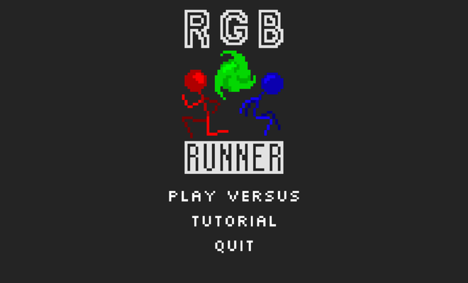 RGB Runner title screen